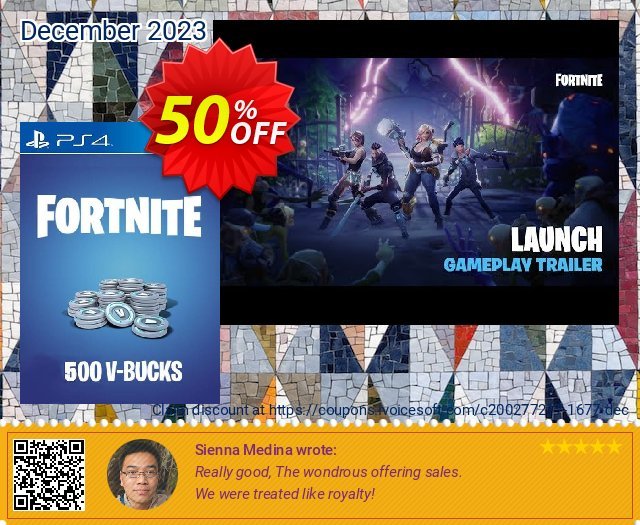 Fortnite - 500 V-Bucks PS4 (US) super Sale Aktionen Bildschirmfoto