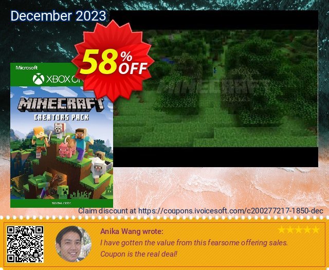 Minecraft Creators Pack Xbox One eksklusif penjualan Screenshot