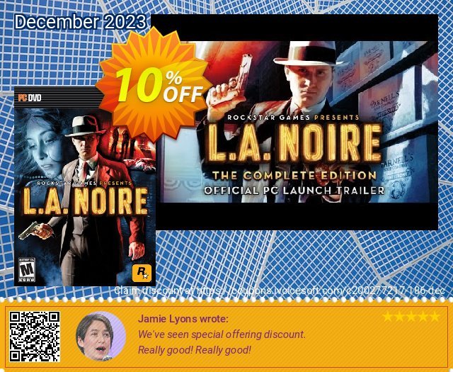 L.A. Noire Complete Edition PC 令人敬畏的 产品销售 软件截图