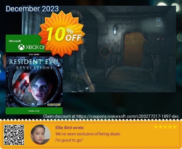 Resident Evil Revelations Xbox One menakjubkan voucher promo Screenshot