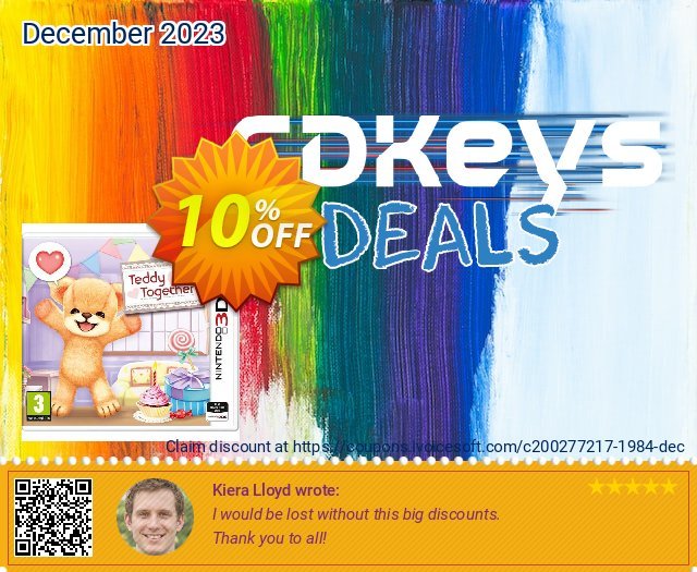 Teddy Together 3DS - Game Code discount 10% OFF, 2024 World Backup Day promo. Teddy Together 3DS - Game Code Deal