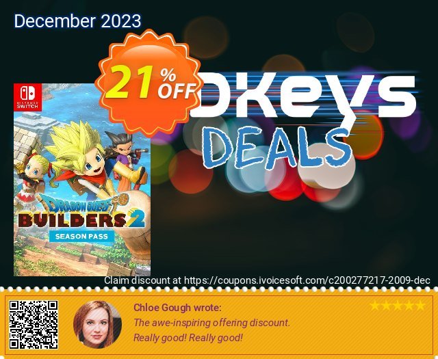 Dragon Quest Builders 2 - Season Pass Switch discount 21% OFF, 2024 World Backup Day offering sales. Dragon Quest Builders 2 - Season Pass Switch Deal