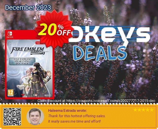 Fire Emblem: Awakening DLC Pack Switch discount 20% OFF, 2024 World Heritage Day offer. Fire Emblem: Awakening DLC Pack Switch Deal