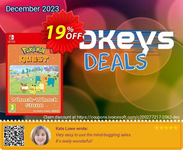 Pokemon Quest - Whack-Whack Stone Switch discount 19% OFF, 2024 Easter Day offering sales. Pokemon Quest - Whack-Whack Stone Switch Deal