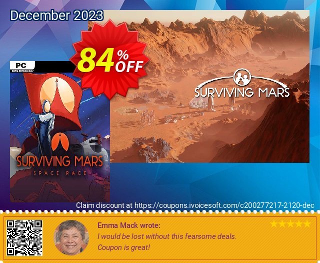 Surviving Mars PC Space Race DLC beeindruckend Rabatt Bildschirmfoto