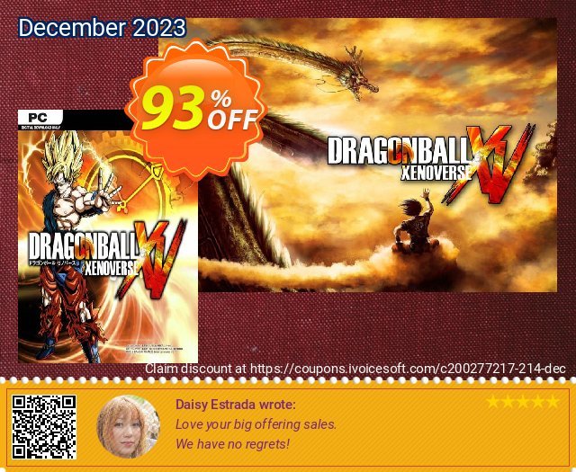 Dragon Ball Xenoverse PC 可怕的 优惠券 软件截图