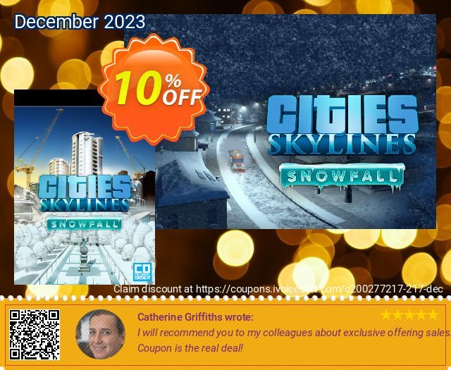 Cities: Skylines Snowfall PC discount 10% OFF, 2024 Easter Day promo. Cities: Skylines Snowfall PC Deal