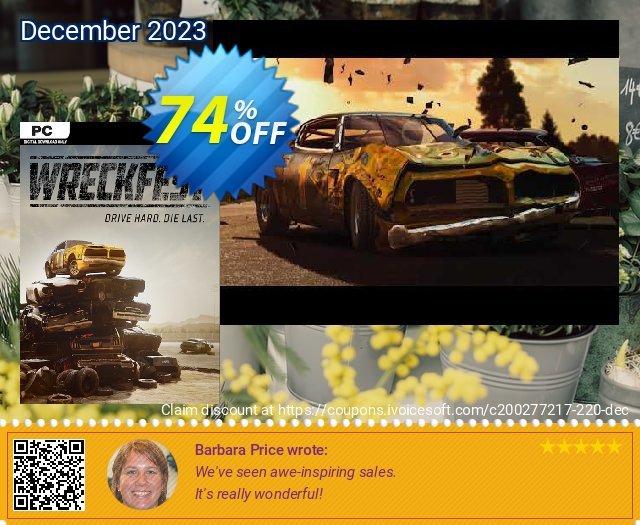 Wreckfest PC discount 74% OFF, 2024 World Heritage Day offering sales. Wreckfest PC Deal