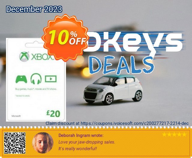 Microsoft Gift Card - £20 (Xbox One/360) 令人恐惧的 销售折让 软件截图