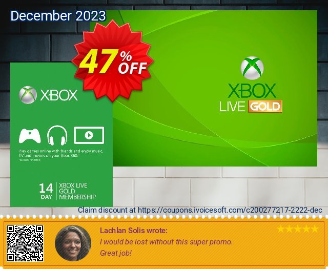 14 Day Xbox Live Gold Trial Membership (Xbox One/360)  서늘해요   제공  스크린 샷