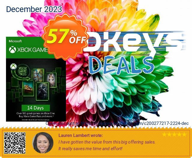 14 Day Xbox Game Pass Ultimate Xbox One / PC 了不起的 销售 软件截图