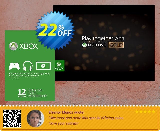 12 Month Xbox Live Gold Membership - (EU)  훌륭하   세일  스크린 샷