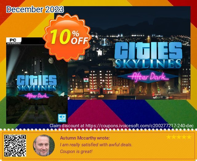 Cities: Skylines After Dark PC 优秀的 优惠券 软件截图