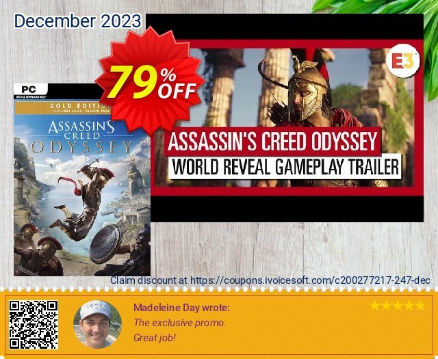 Assassins Creed Odyssey - Gold PC gemilang kode voucher Screenshot