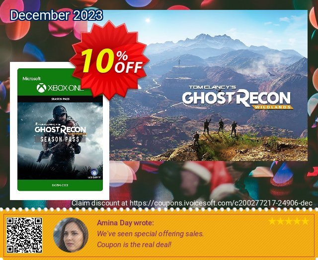 Tom Clancys Ghost Recon Wildlands Season Pass Xbox One discount 10% OFF, 2024 April Fools' Day promo. Tom Clancys Ghost Recon Wildlands Season Pass Xbox One Deal