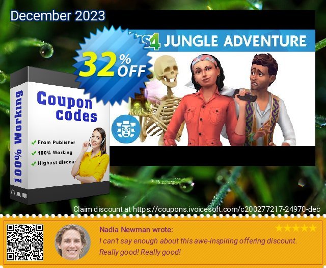 The Sims 4: Jungle Adventure Xbox One 最佳的 折扣码 软件截图