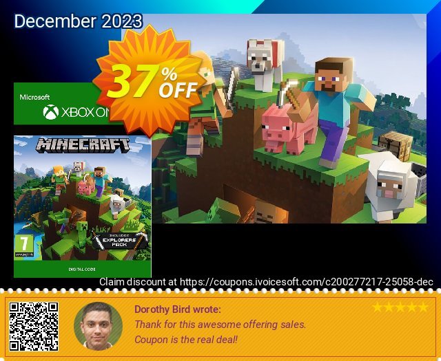 Minecraft: Explorers Pack DLC Xbox One discount 35% OFF, 2022 World Ovarian Cancer Day offering sales. Minecraft: Explorers Pack DLC Xbox One Deal