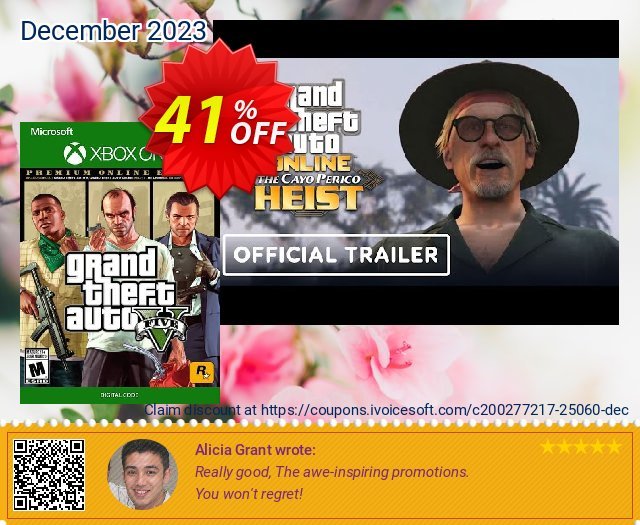 Grand Theft Auto V 5: Premium Online Edition Xbox One 可怕的 产品销售 软件截图