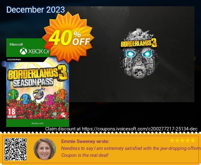 Borderlands 3: Season Pass Xbox One umwerfenden Diskont Bildschirmfoto