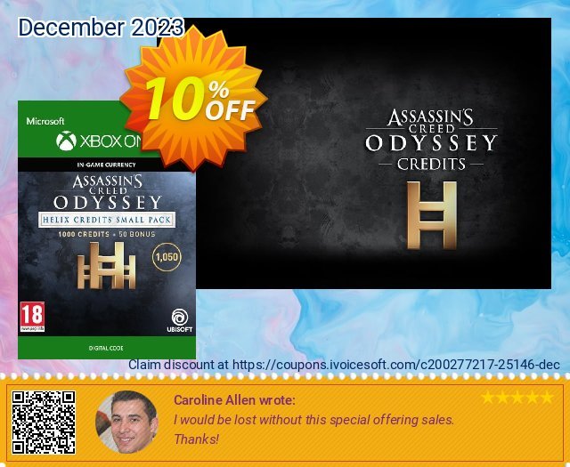 Assassins Creed Odyssey Helix Credits Small Pack Xbox One 可怕的 折扣码 软件截图