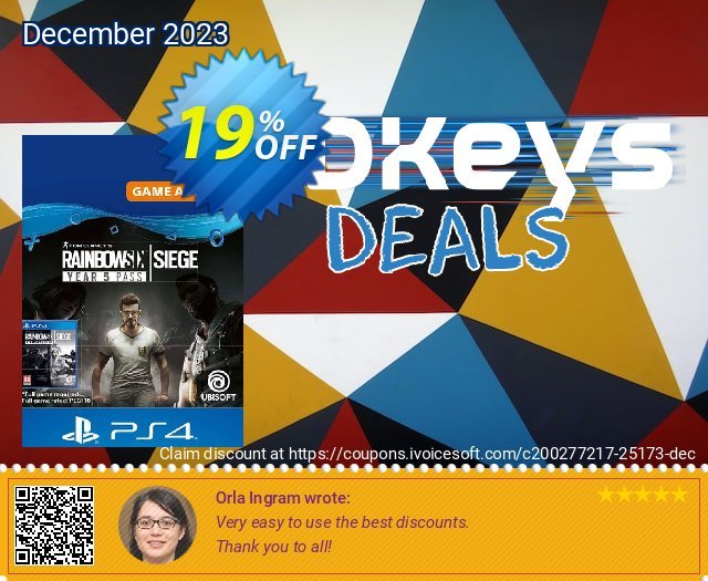 Tom Clancy's Rainbow Six Siege - Year 5 Pass PS4 (UK) discount 19% OFF, 2024 Resurrection Sunday offering sales. Tom Clancy's Rainbow Six Siege - Year 5 Pass PS4 (UK) Deal