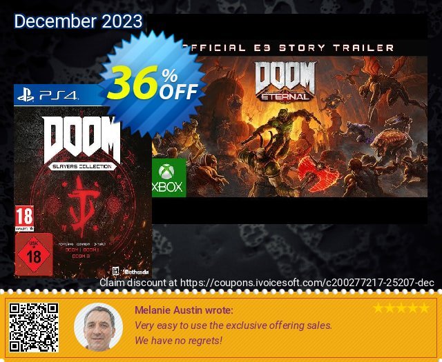 DOOM - Slayers Collection PS4 可怕的 产品销售 软件截图