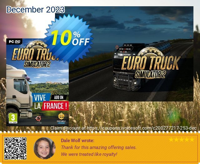 Euro Truck Simulator 2 PC - Vive la France DLC 特殊 产品销售 软件截图