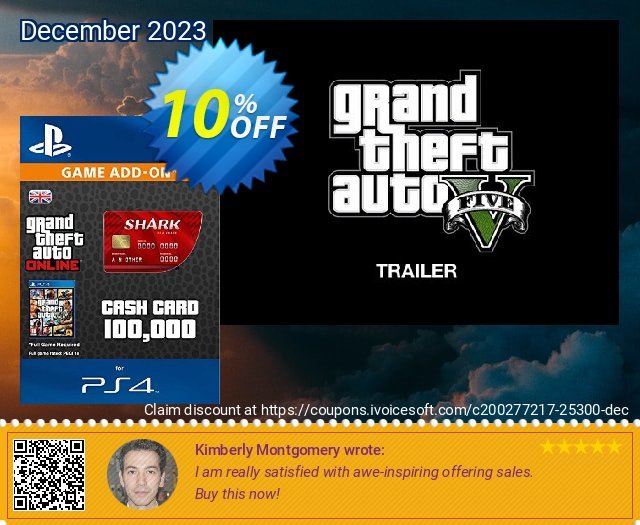 Grand Theft Auto Online (GTA V 5) Red Shark Cash Card PS4 驚きの連続 プロモーション スクリーンショット