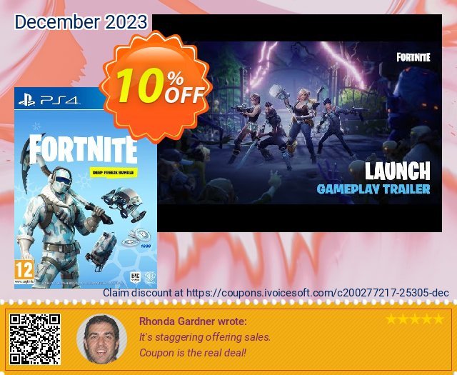 Fortnite Deep Freeze Bundle PS4 대단하다  매상  스크린 샷