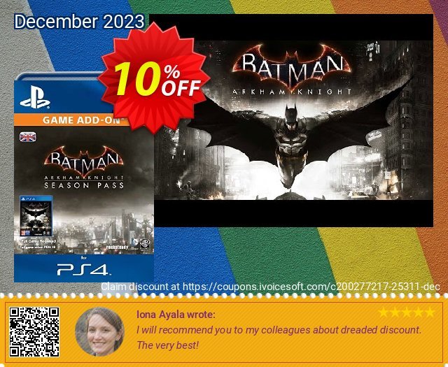 Batman: Arkham Knight Season Pass PS4 discount 10% OFF, 2024 April Fools' Day offering sales. Batman: Arkham Knight Season Pass PS4 Deal