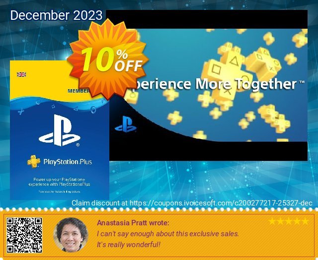 PlayStation Plus - 3 Month Subscription (UK) exklusiv Außendienst-Promotions Bildschirmfoto