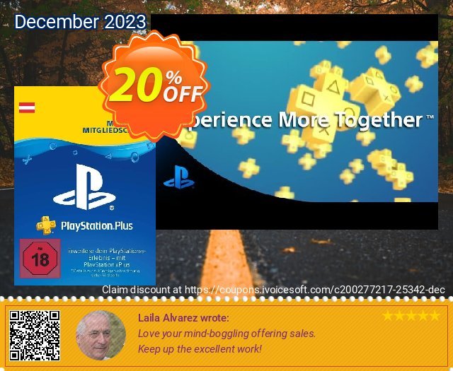 PlayStation Plus (PS+) - 3 Month Subscription (Austria) discount 20% OFF, 2024 Easter Day promo sales. PlayStation Plus (PS+) - 3 Month Subscription (Austria) Deal