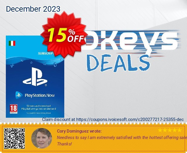 PlayStation Now 1 Month Subscription (Italy) 대단하다  촉진  스크린 샷