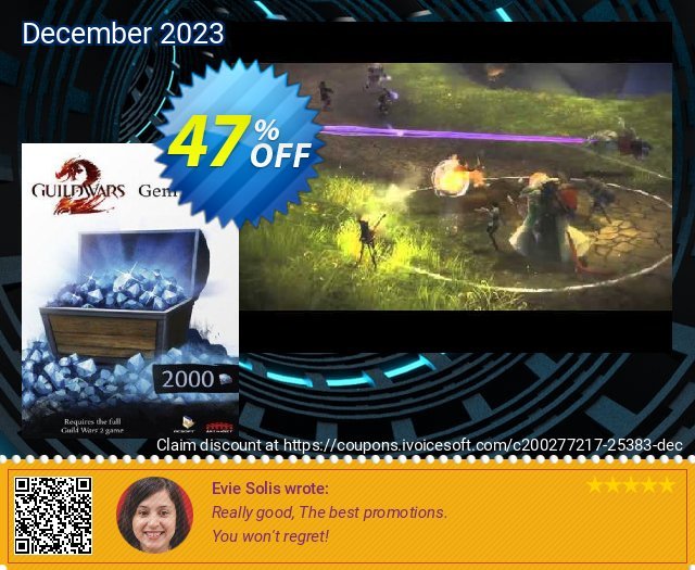 Guild Wars 2 2000 Gem Points Card (PC) umwerfenden Sale Aktionen Bildschirmfoto