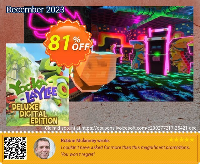 Yooka-Laylee Digital Deluxe Edition PC discount 81% OFF, 2022 July 4th offering sales. Yooka-Laylee Digital Deluxe Edition PC Deal