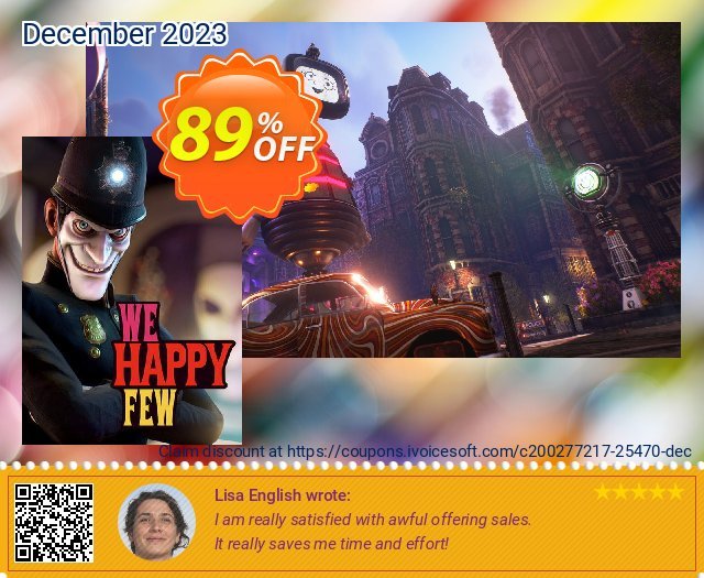 We Happy Few PC discount 89% OFF, 2024 Good Friday deals. We Happy Few PC Deal