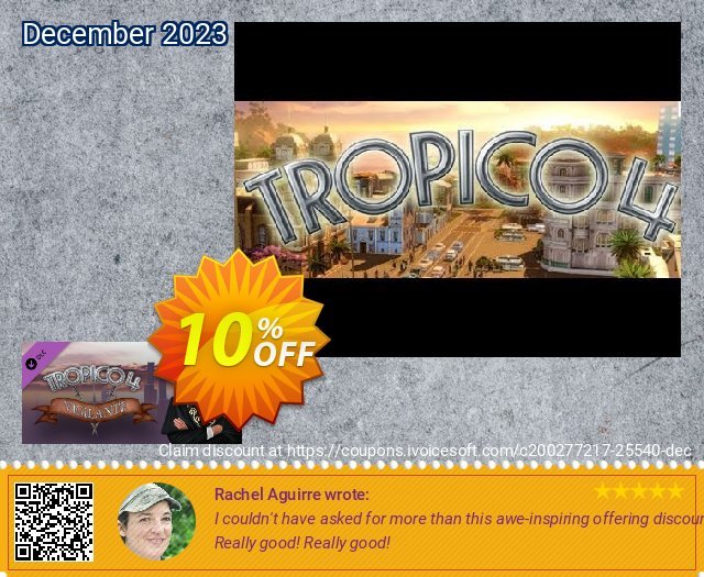 Tropico 4 Vigilante DLC PC genial Promotionsangebot Bildschirmfoto