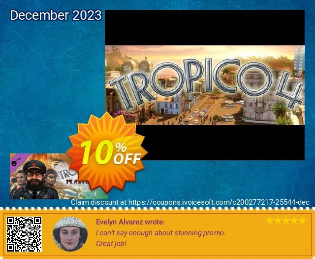 Tropico 4 Plantador DLC PC discount 10% OFF, 2024 Spring sales. Tropico 4 Plantador DLC PC Deal