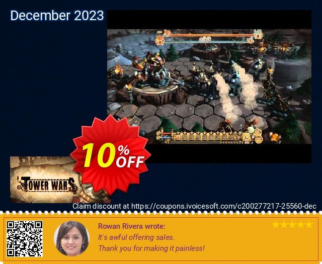 Tower Wars PC discount 10% OFF, 2024 World Heritage Day offering sales. Tower Wars PC Deal