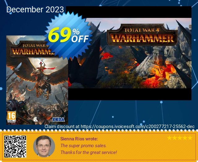 Total War: Warhammer PC discount 69% OFF, 2024 April Fools Day discounts. Total War: Warhammer PC Deal