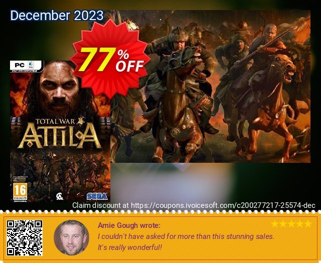 Total War: Attila PC discount 77% OFF, 2024 Spring offering sales. Total War: Attila PC Deal