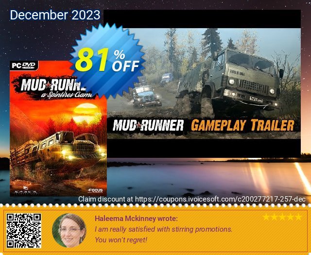 Spintires MudRunner PC discount 81% OFF, 2024 Easter Day offering sales. Spintires MudRunner PC Deal
