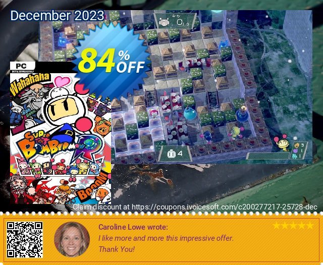 Super Bomberman R PC discount 84% OFF, 2024 April Fools' Day offering sales. Super Bomberman R PC Deal