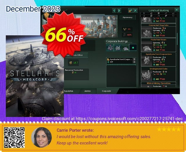 Stellaris PC MegaCorp DLC discount 66% OFF, 2024 Easter offering deals. Stellaris PC MegaCorp DLC Deal