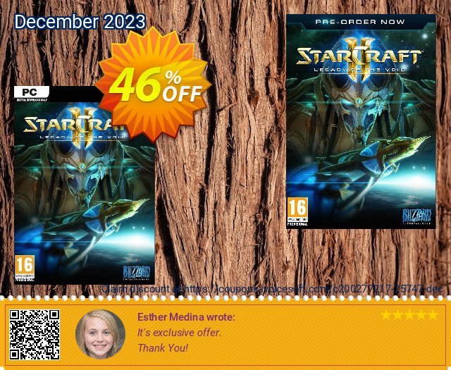 Starcraft II 2: Legacy of the Void (PC/Mac) discount 46% OFF, 2024 Easter Day offering sales. Starcraft II 2: Legacy of the Void (PC/Mac) Deal