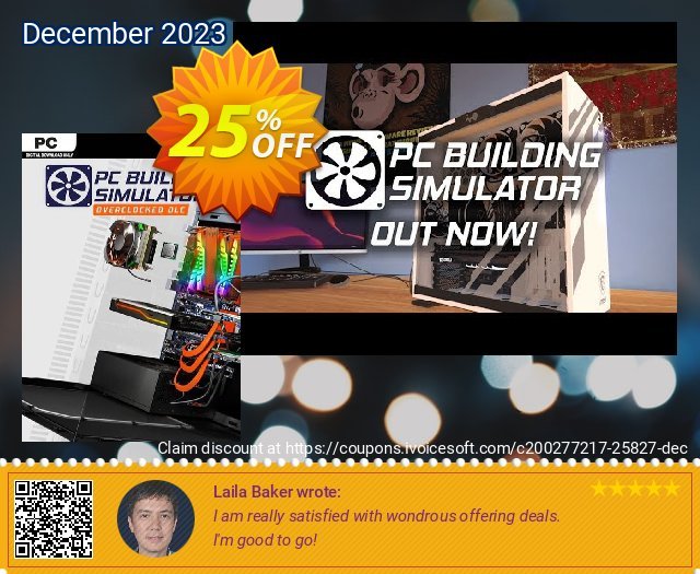 PC Building Simulator - Overclocked Edition Content DLC unglaublich Promotionsangebot Bildschirmfoto