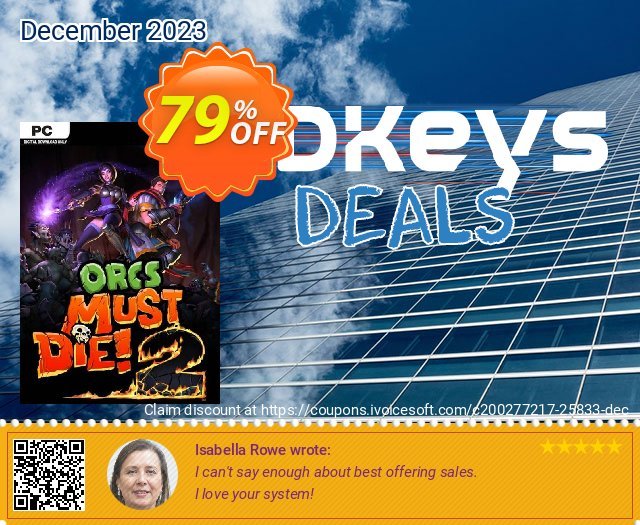 Orcs Must Die! 2 PC discount 79% OFF, 2024 Resurrection Sunday offering discount. Orcs Must Die! 2 PC Deal