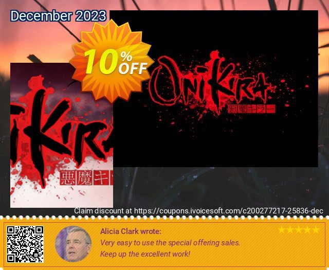 Onikira Demon Killer PC 可怕的 产品销售 软件截图