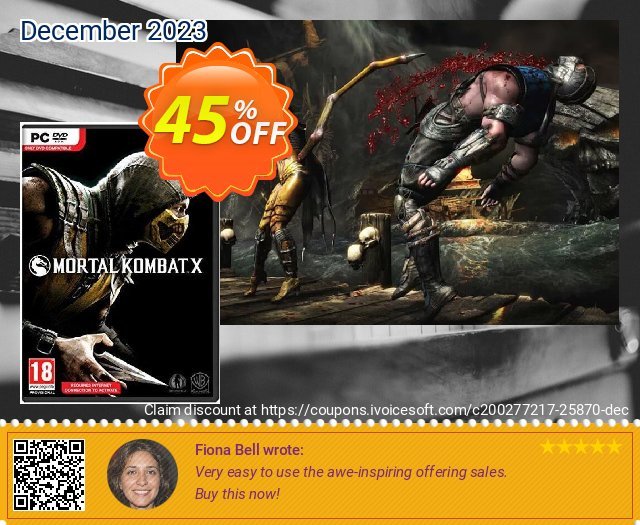 Mortal Kombat X PC discount 45% OFF, 2024 Good Friday offer. Mortal Kombat X PC Deal