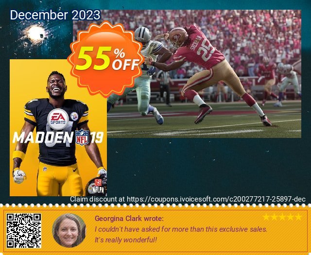 Madden NFL 19 PC discount 55% OFF, 2024 Easter Day offering sales. Madden NFL 19 PC Deal